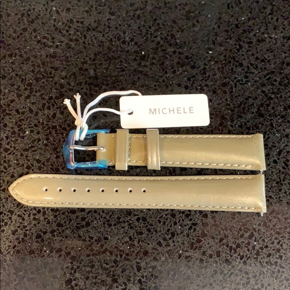 NWT Michele leather watch strap